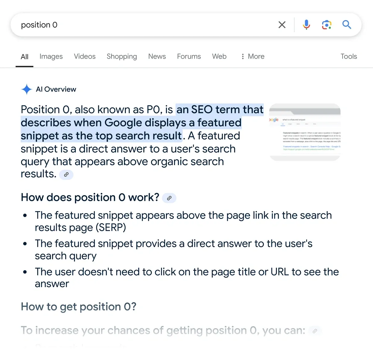 Featured Snippets on Steroids